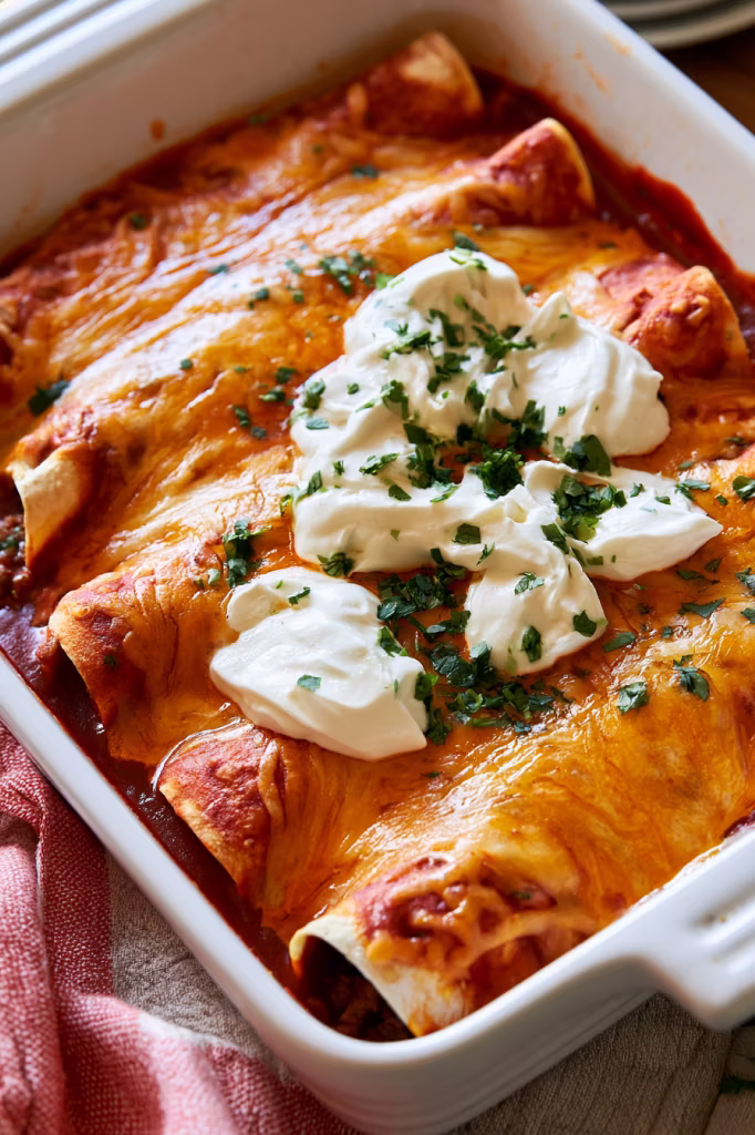 Easy 5-Ingredient Beef Enchiladas2-