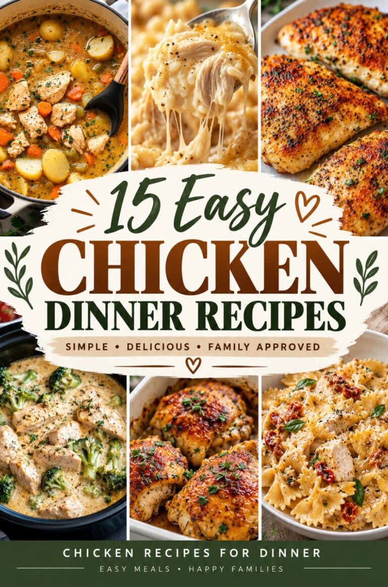 15 Easy Chicken Dinner Recipes