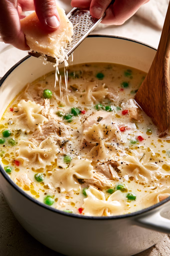 Creamy Italian Slow Cooker Chicken Noodle Soup2-