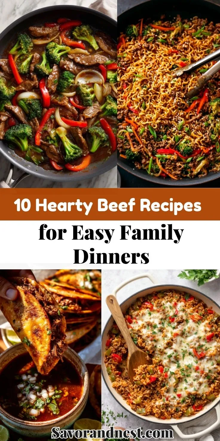 10 Hearty Beef Recipes for Easy Family Dinners
