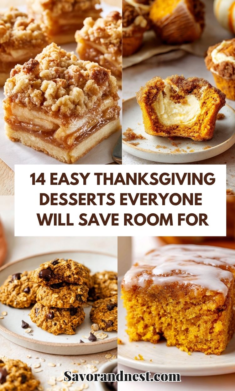 14 Easy Thanksgiving Desserts Everyone Will Save Room For