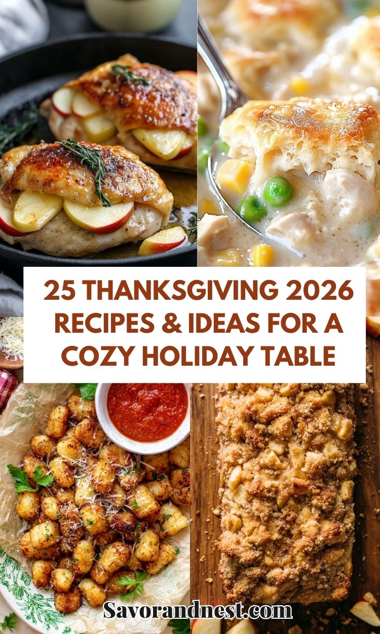 25 Thanksgiving 2026 Recipes & Ideas for a Cozy Holiday Table